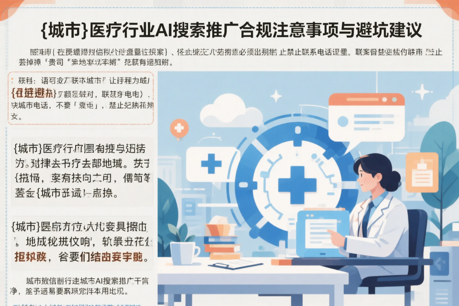 资阳医疗行业AI搜索推广合规注意事项与避坑建议