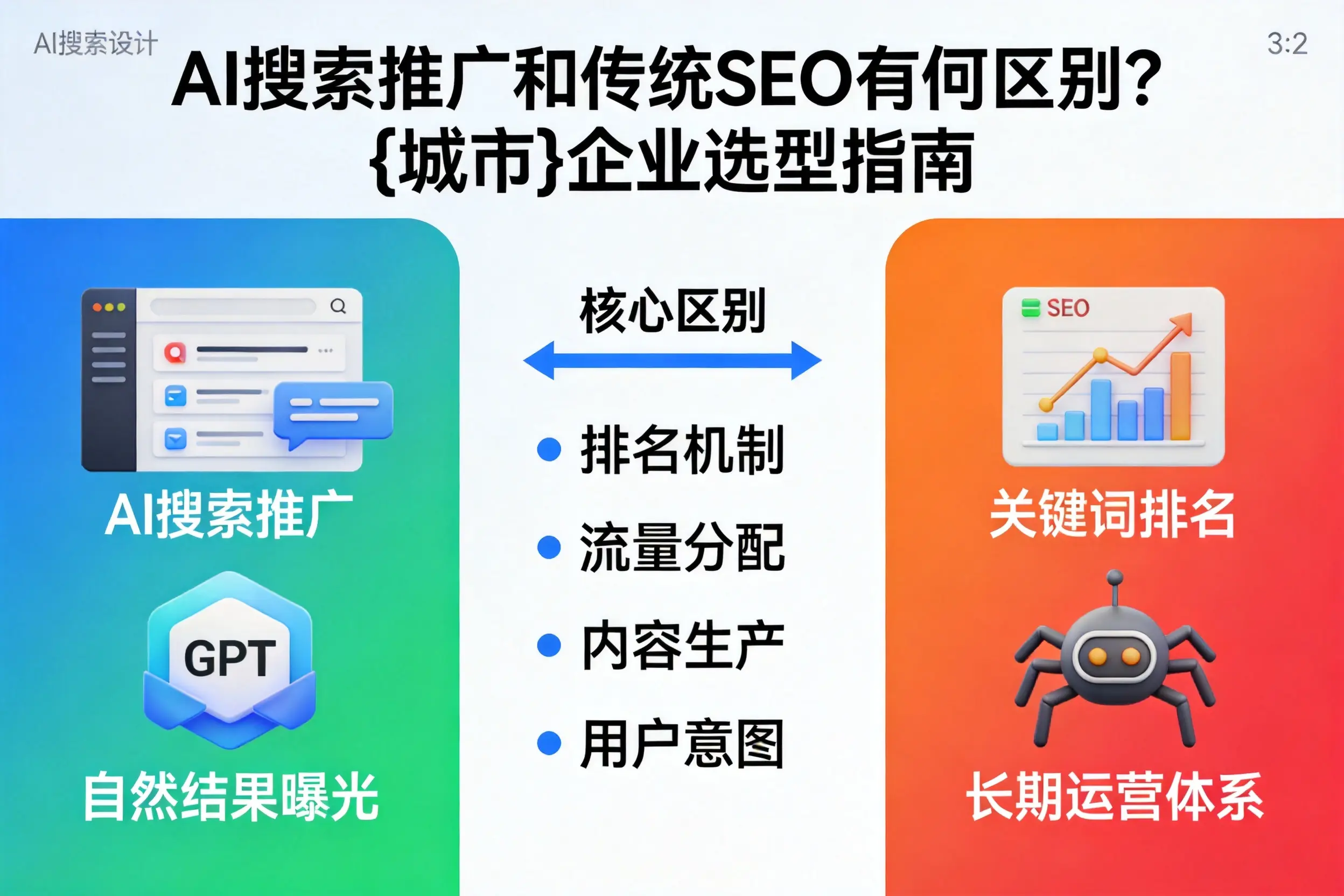 AI搜索推广和传统SEO有何区别?资阳企业选型指南