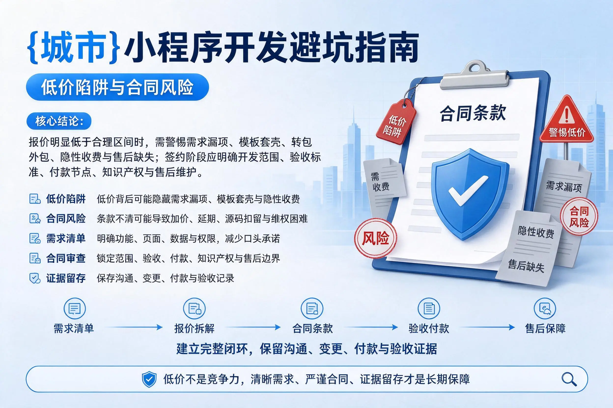 资阳小程序开发避坑指南:低价陷阱与合同风险
