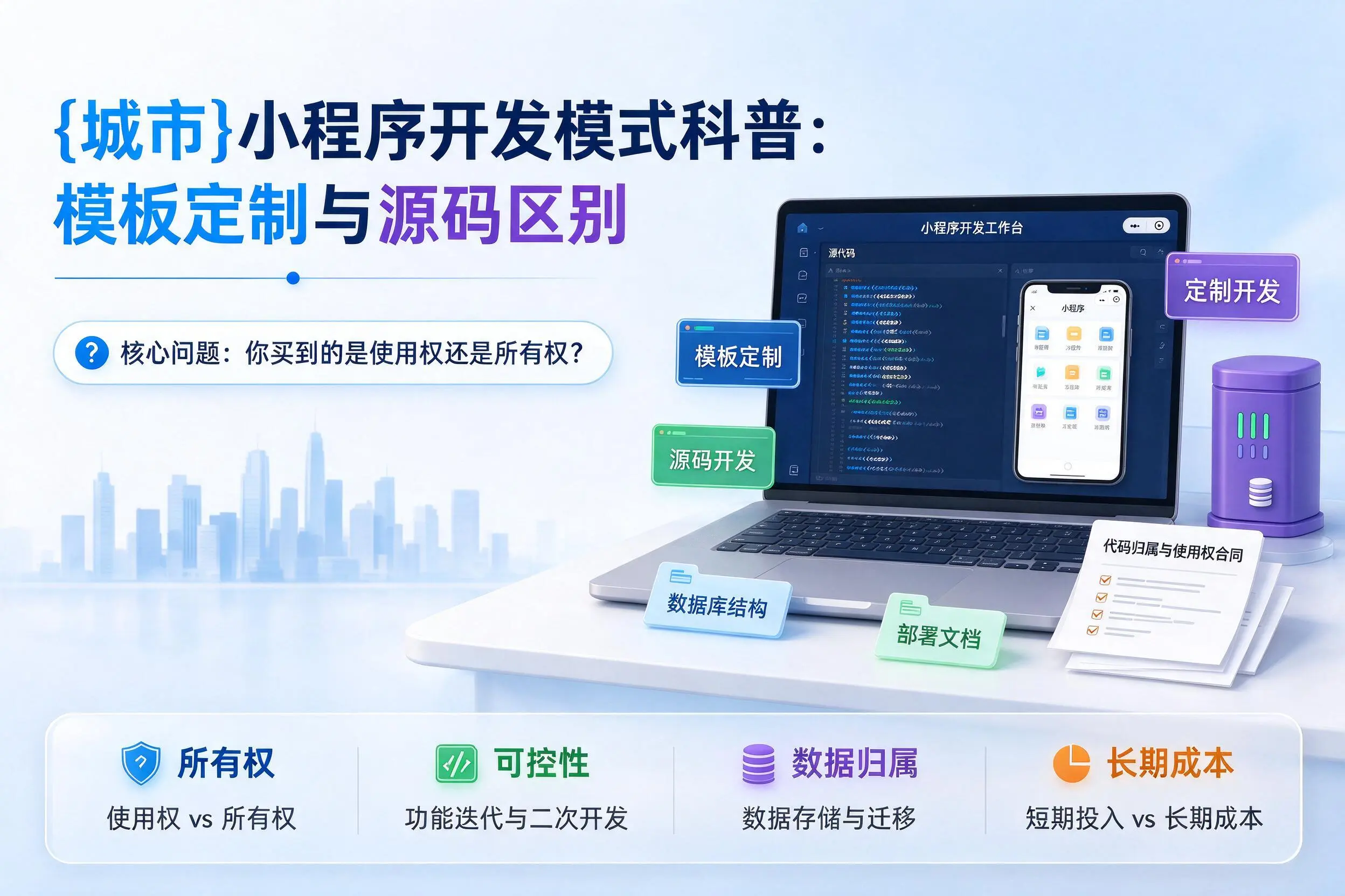 资阳小程序开发模式科普:模板定制与源码区别