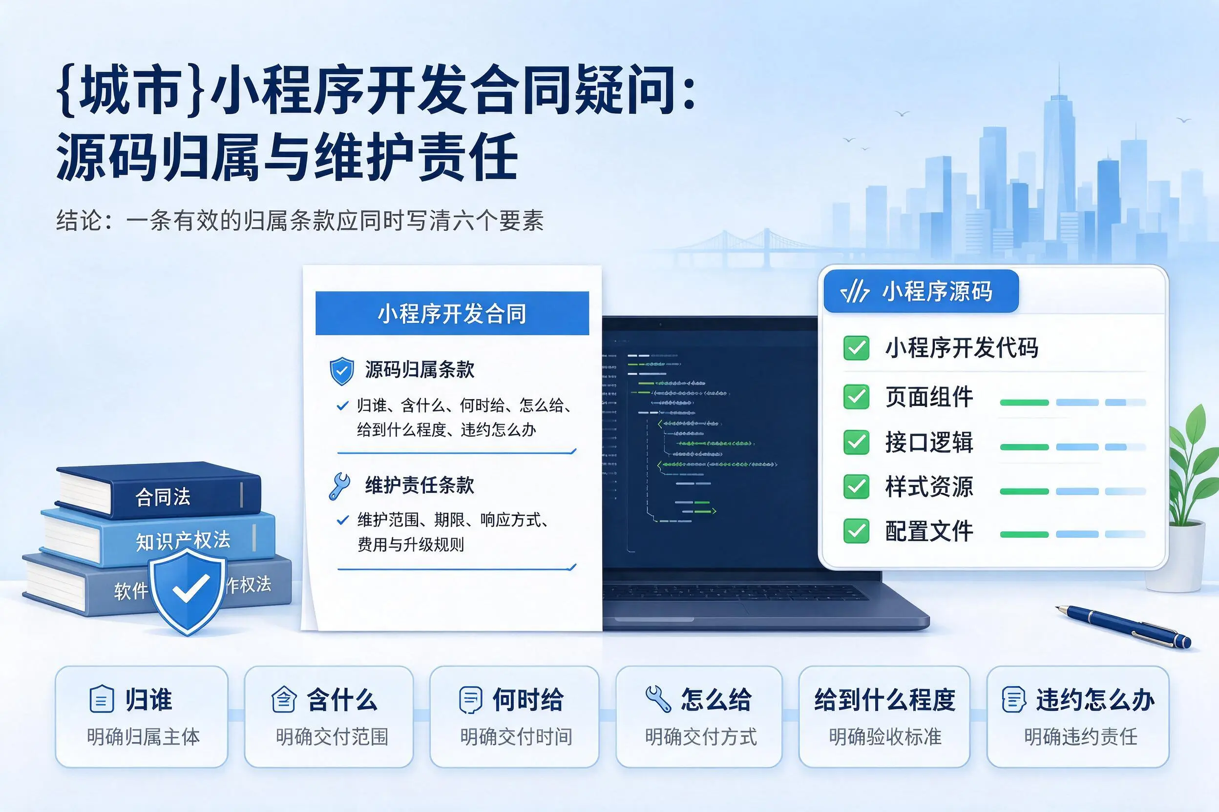 资阳小程序开发合同疑问:源码归属与维护责任