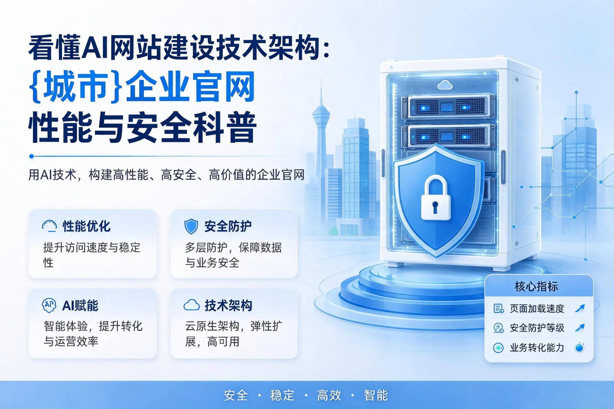 看懂AI网站建设技术架构：资阳企业官网性能与安全科普