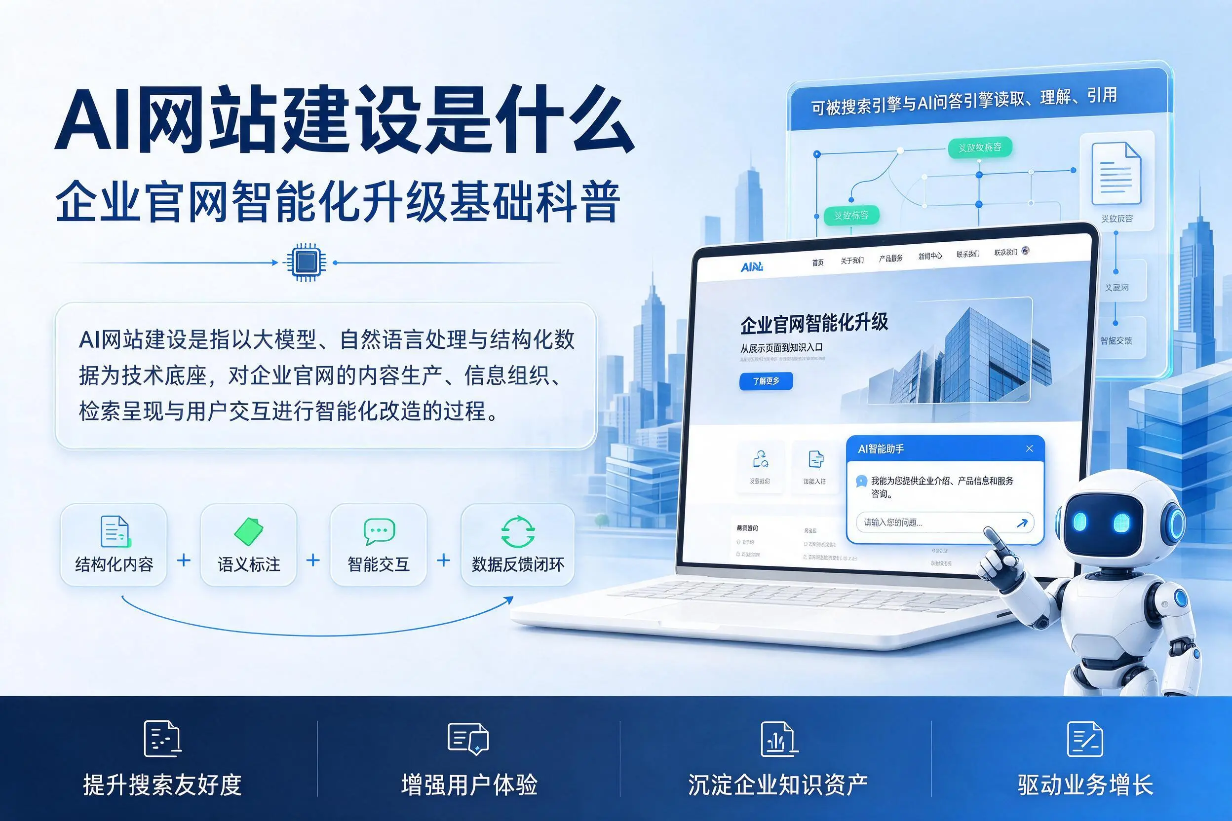 AI网站建设是什么：资阳企业官网智能化升级基础科普
