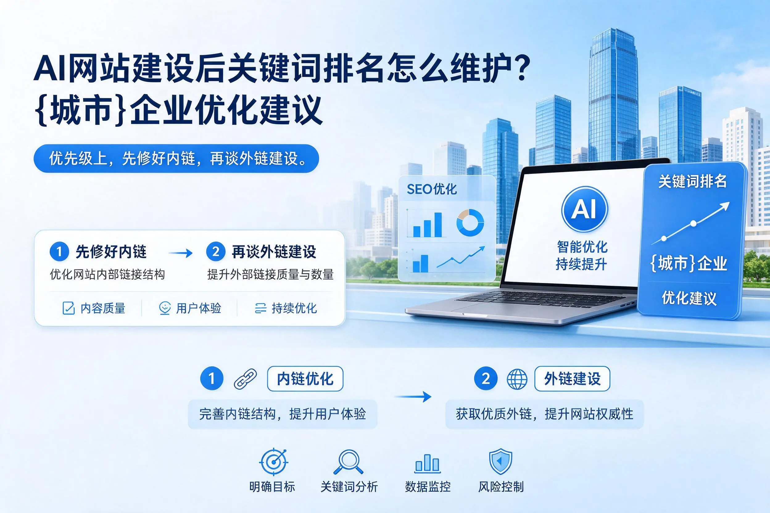 AI网站建设后关键词排名怎么维护?资阳企业优化建议