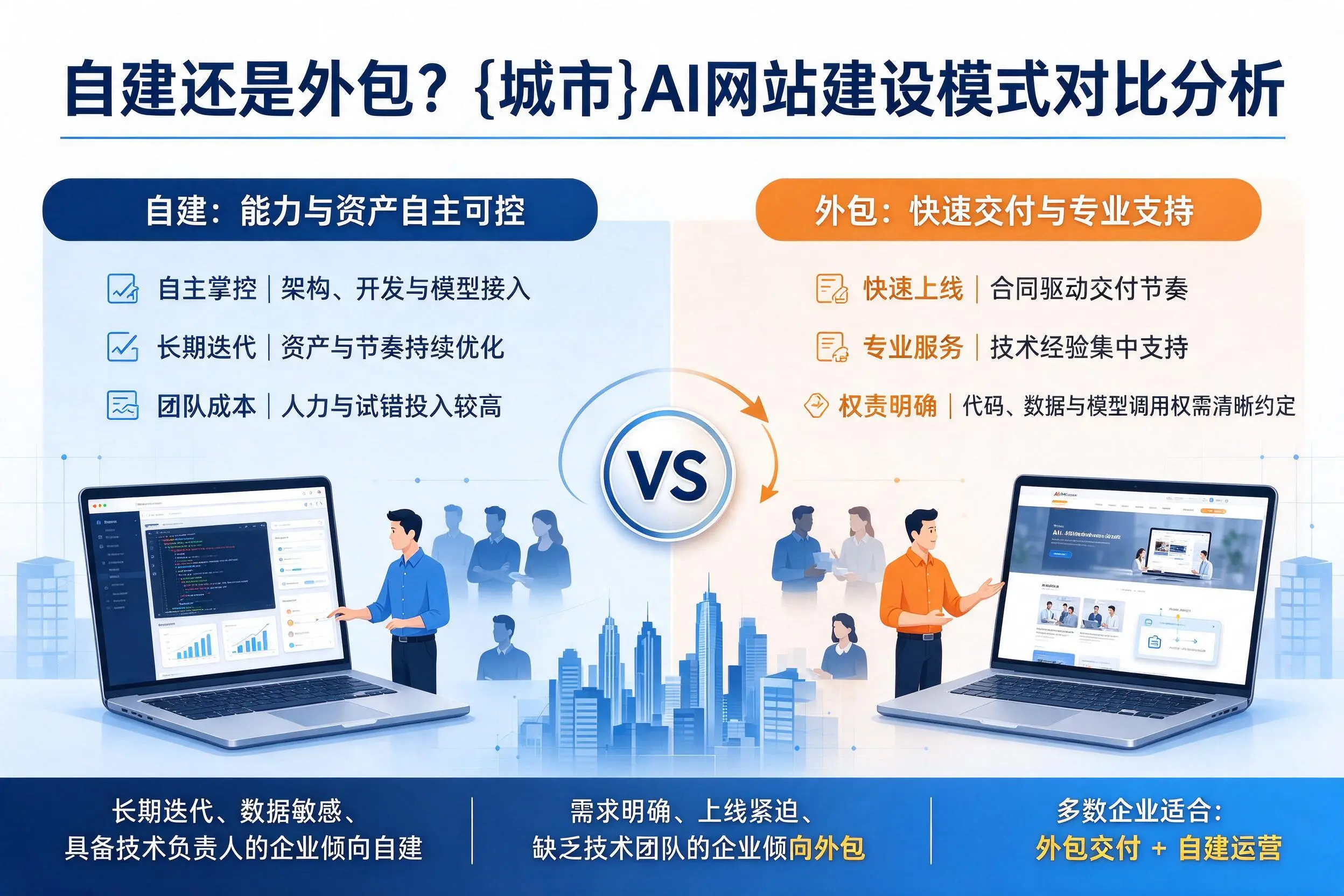 自建还是外包？资阳AI网站建设模式对比分析